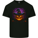 Evil Halloween Pumpkin Face 1 Kids T-Shirt Childrens Black