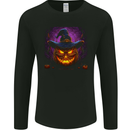 Evil Halloween Pumpkin Face 1 Mens Long Sleeve T-Shirt Black