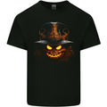 Evil Halloween Pumpkin Face 2 Kids T-Shirt Childrens Black