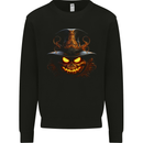 Evil Halloween Pumpkin Face 2 Mens Sweatshirt Jumper Black