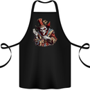 Evil Joker Clown Demon Jester Cotton Apron 100% Organic Black