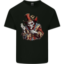 Evil Joker Clown Demon Jester Kids T-Shirt Childrens Black