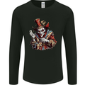 Evil Joker Clown Demon Jester Mens Long Sleeve T-Shirt Black