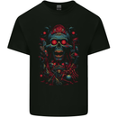 Evil Night Demon Skull Kids T-Shirt Childrens Black