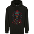 Evil Night Demon Skull Mens 80% Cotton Hoodie Black