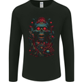 Evil Night Demon Skull Mens Long Sleeve T-Shirt Black