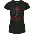 Evil Night Demon Skull Womens Petite Cut T-Shirt Black