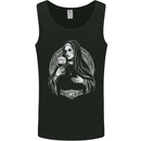 Evil Nun Drinking Beer Horror Halloween Mens Vest Tank Top Black