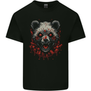 Evil Panda Bear Fantasy Horror Halloween Mens Cotton T-Shirt Tee Top Black