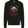 Evil Panda Bear Fantasy Horror Halloween Mens Sweatshirt Jumper Black