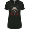 Evil Panda Bear Fantasy Horror Halloween Womens Wider Cut T-Shirt Black