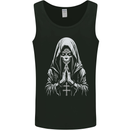 Evil Praying Nun Skull Demon Horror Mens Vest Tank Top Black