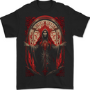 Evil Witch Satanic Halloween Mens T-Shirt 100% Cotton BLACK