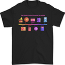 Evoloution Of Music Players Vinyl CD MP3 Mens T-Shirt 100% Cotton Black