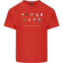 Evolution Of Music Players Vinyl MP3 CD Kids T-Shirt Childrens Red