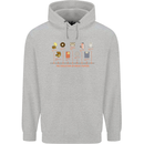 Evolution Of Music Players Vinyl MP3 CD Mens 80% Cotton Hoodie Sports Grey