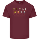 Evolution Of Music Players Vinyl MP3 CD Mens Cotton T-Shirt Tee Top Maroon