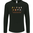 Evolution Of Music Players Vinyl MP3 CD Mens Long Sleeve T-Shirt Black