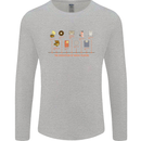 Evolution Of Music Players Vinyl MP3 CD Mens Long Sleeve T-Shirt Sports Grey