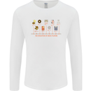 Evolution Of Music Players Vinyl MP3 CD Mens Long Sleeve T-Shirt White