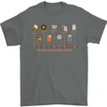 Evolution Of Music Players Vinyl MP3 CD Mens T-Shirt 100% Cotton Charcoal