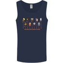 Evolution Of Music Players Vinyl MP3 CD Mens Vest Tank Top Navy Blue