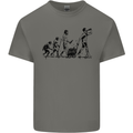 Evolution of Beer Funny Alcohol Ape to Man Mens Cotton T-Shirt Tee Top Charcoal