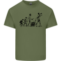 Evolution of Beer Funny Alcohol Ape to Man Mens Cotton T-Shirt Tee Top Military Green