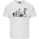 Evolution of Beer Funny Alcohol Ape to Man Mens Cotton T-Shirt Tee Top White