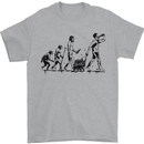 Evolution of Beer Funny Alcohol Ape to Man Mens T-Shirt 100% Cotton Sports Grey