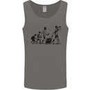 Evolution of Beer Funny Alcohol Ape to Man Mens Vest Tank Top Charcoal