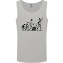Evolution of Beer Funny Alcohol Ape to Man Mens Vest Tank Top Sports Grey