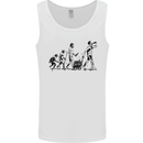 Evolution of Beer Funny Alcohol Ape to Man Mens Vest Tank Top White