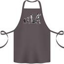 Evolution of Beer Funny Ape to Man Alcohol Cotton Apron 100% Organic Dark Grey