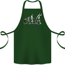 Evolution of Beer Funny Ape to Man Alcohol Cotton Apron 100% Organic Forest Green