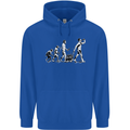 Evolution of Beer Funny Ape to Man Alcohol Mens 80% Cotton Hoodie Royal Blue
