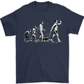 Evolution of Beer Funny Ape to Man Alcohol Mens T-Shirt 100% Cotton Navy Blue