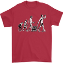 Evolution of Beer Funny Ape to Man Alcohol Mens T-Shirt 100% Cotton Red