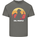 Ew People Funny Wine Drinking Dog Mens Cotton T-Shirt Tee Top Charcoal