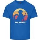 Ew People Funny Wine Drinking Dog Mens Cotton T-Shirt Tee Top Royal Blue