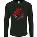 Extreme Dragon Head Mens Long Sleeve T-Shirt Black