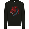 Extreme Dragon Head Mens Sweatshirt Jumper Black