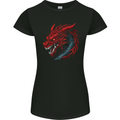 Extreme Dragon Head Womens Petite Cut T-Shirt Black