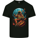Fantasy Burger Space Astronaut Planets Food Kids T-Shirt Childrens Black