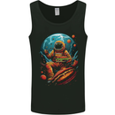 Fantasy Burger Space Astronaut Planets Food Mens Vest Tank Top Black
