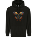 Fantasy Butterfly Design Childrens Kids Hoodie Black