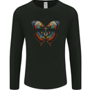 Fantasy Butterfly Design Mens Long Sleeve T-Shirt Black