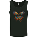 Fantasy Butterfly Design Mens Vest Tank Top Black
