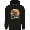 Fantasy Dragon Pagoda Childrens Kids Hoodie Black