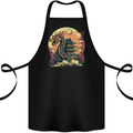 Fantasy Dragon Pagoda Cotton Apron 100% Organic Black
